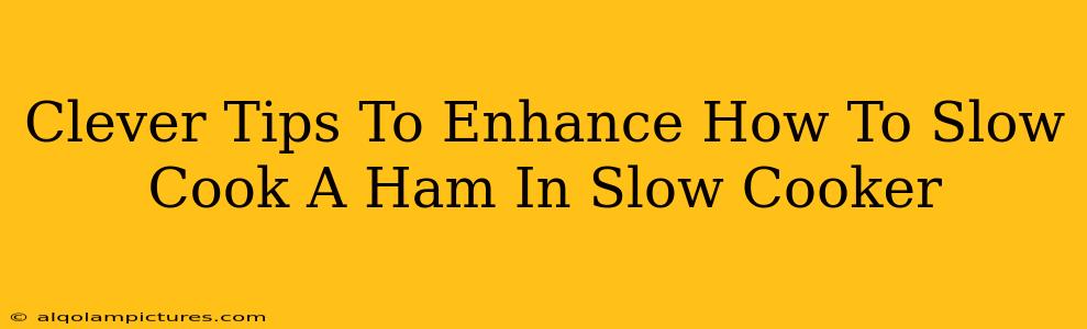 Clever Tips To Enhance How To Slow Cook A Ham In Slow Cooker